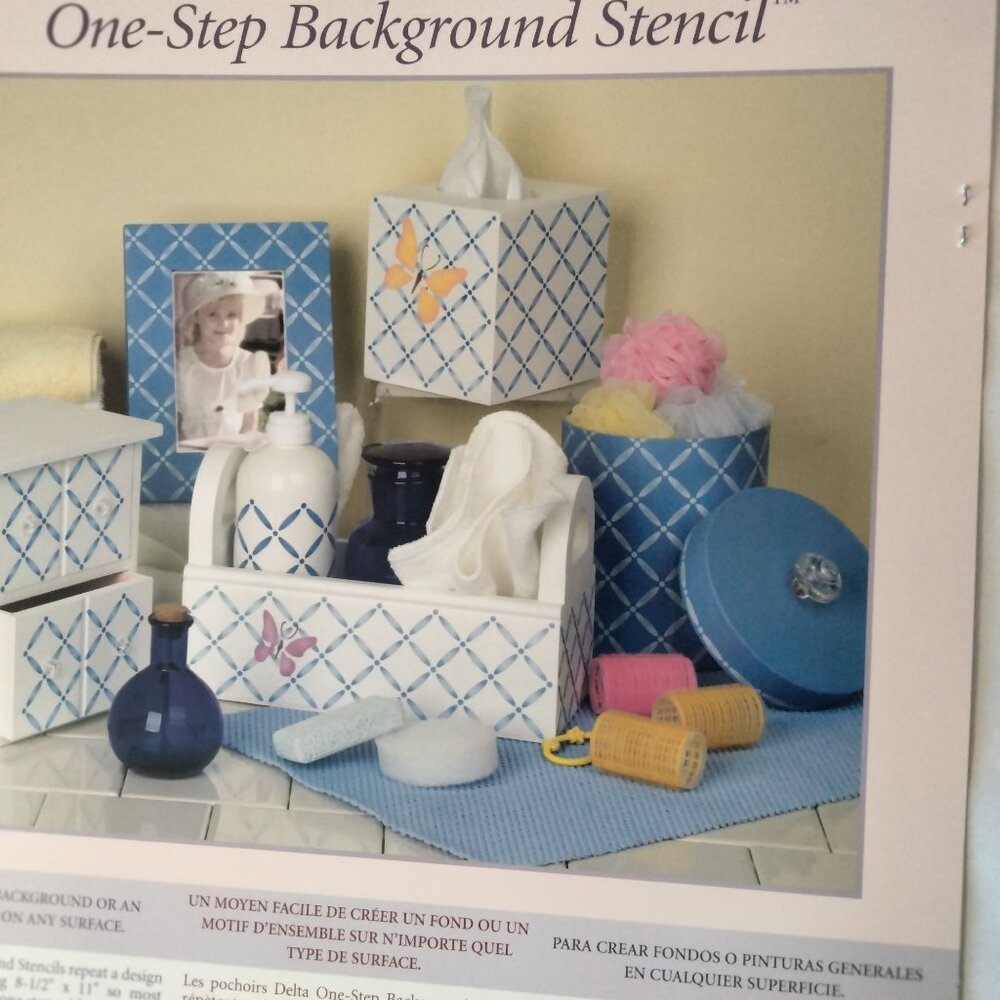 Delta Stencil Magic One Step Background Quilted Crafting - Picture 8 of 9